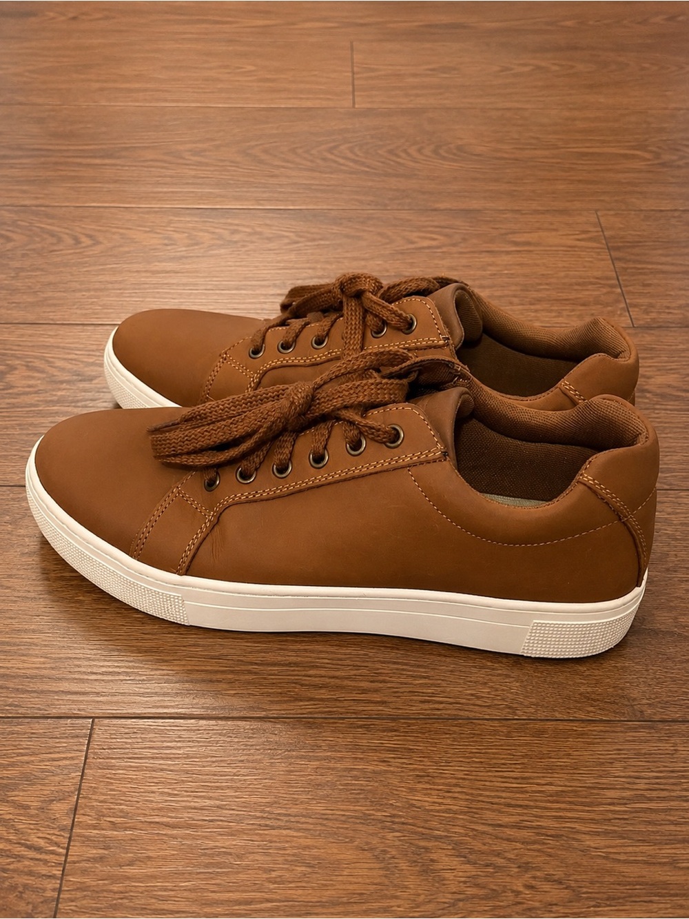 Propet Koda Leather Platform Sneakers Men’s 10.5 Brown Comfort Shoes ⭐